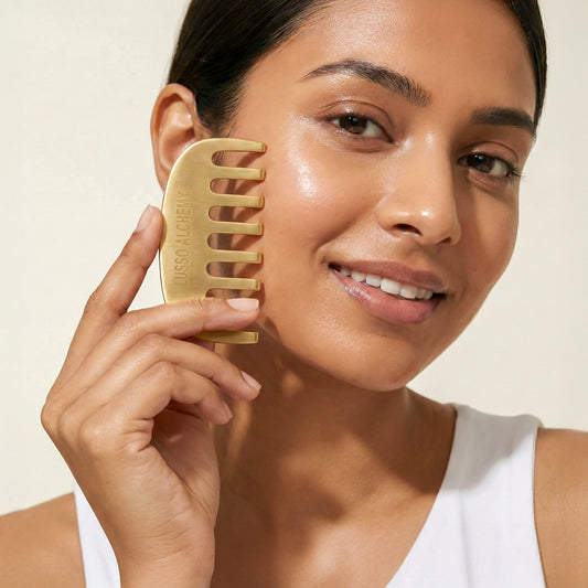 Kansa Comb | Bronze Scalp Massage Tool for Hair Growth & Hair Fall Control