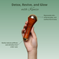 Natural Essence Ayurvedic Bath & Body Massage Oil & Kansa Wand Set | Hempseed, Rosehip & Moringa Oil | Detox & Radiance