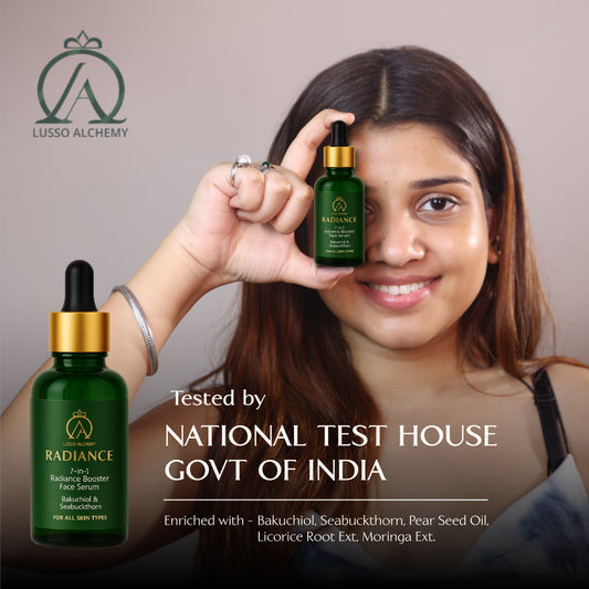 Radiance 7-in-1 Ayurvedic Face Serum | Bakuchiol & Seabuckthorn | Anti-aging, Glowing, Hydrated skin