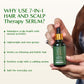 Rebirth 7-in-1 Ayurvedic Hair & Scalp Therapy Serum | Bakuchiol, Rosemary & Seabuckthorn | Non-Greasy, Deeply Nourishing, Hair Growth, Hair Fall Control