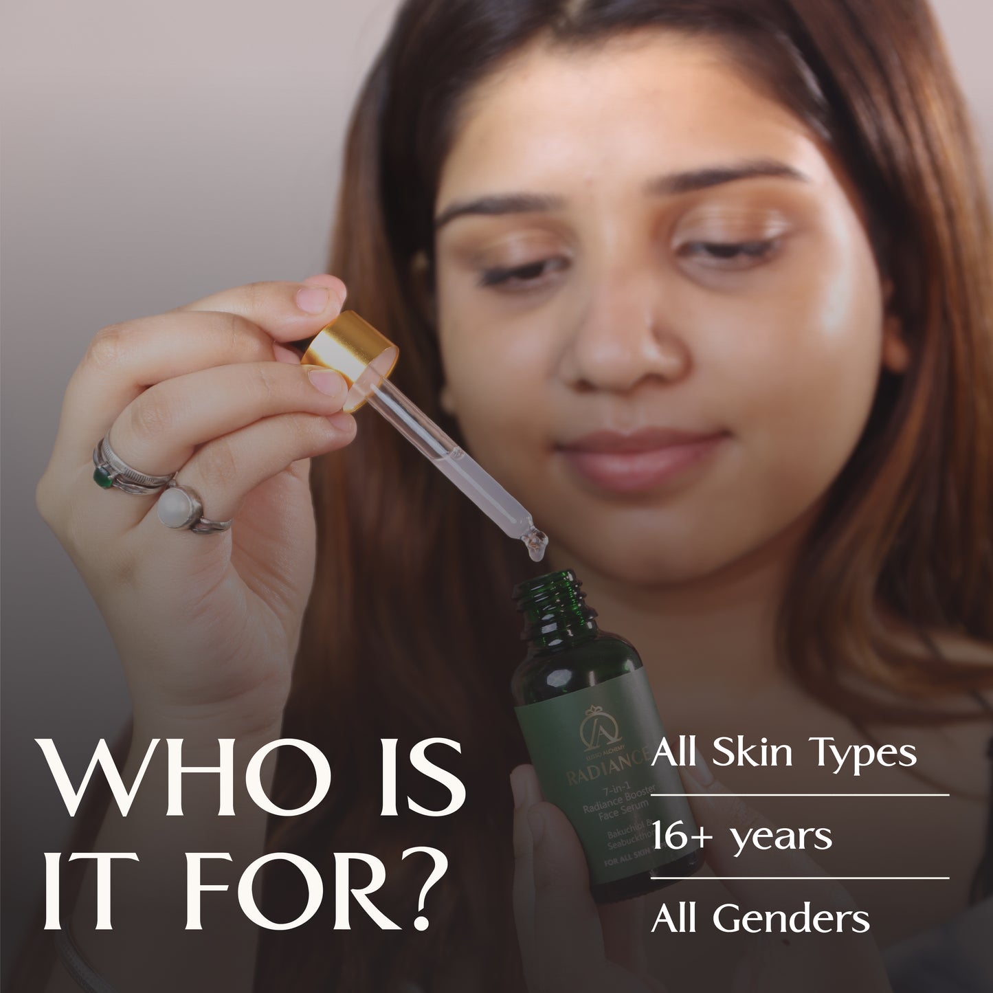 Radiance 7-in-1 Ayurvedic Face Serum | Bakuchiol & Seabuckthorn | Anti-aging, Glowing, Hydrated skin