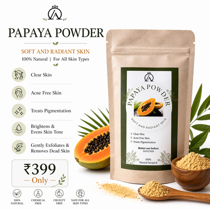 Organic Face Pack Powder | Natural Skin Brightening & Acne Care (100% Herbal)