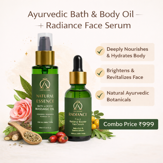 Ultimate Glow & Nourish Combo – Body Massage Oil + Face Serum