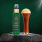 Natural Essence Ayurvedic Bath & Body Massage Oil & Kansa Wand Set | Hempseed, Rosehip & Moringa Oil | Detox & Radiance