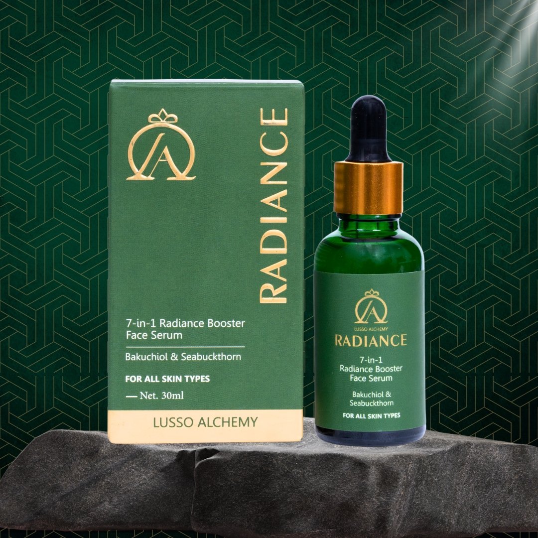 Radiance 7-in-1 Ayurvedic Face Serum | Bakuchiol & Seabuckthorn | Anti-aging, Glowing, Hydrated skin