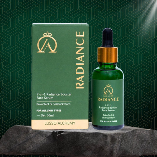 Radiance 7-in-1 Ayurvedic Face Serum | Bakuchiol & Seabuckthorn | Anti-aging, Glowing, Hydrated skin