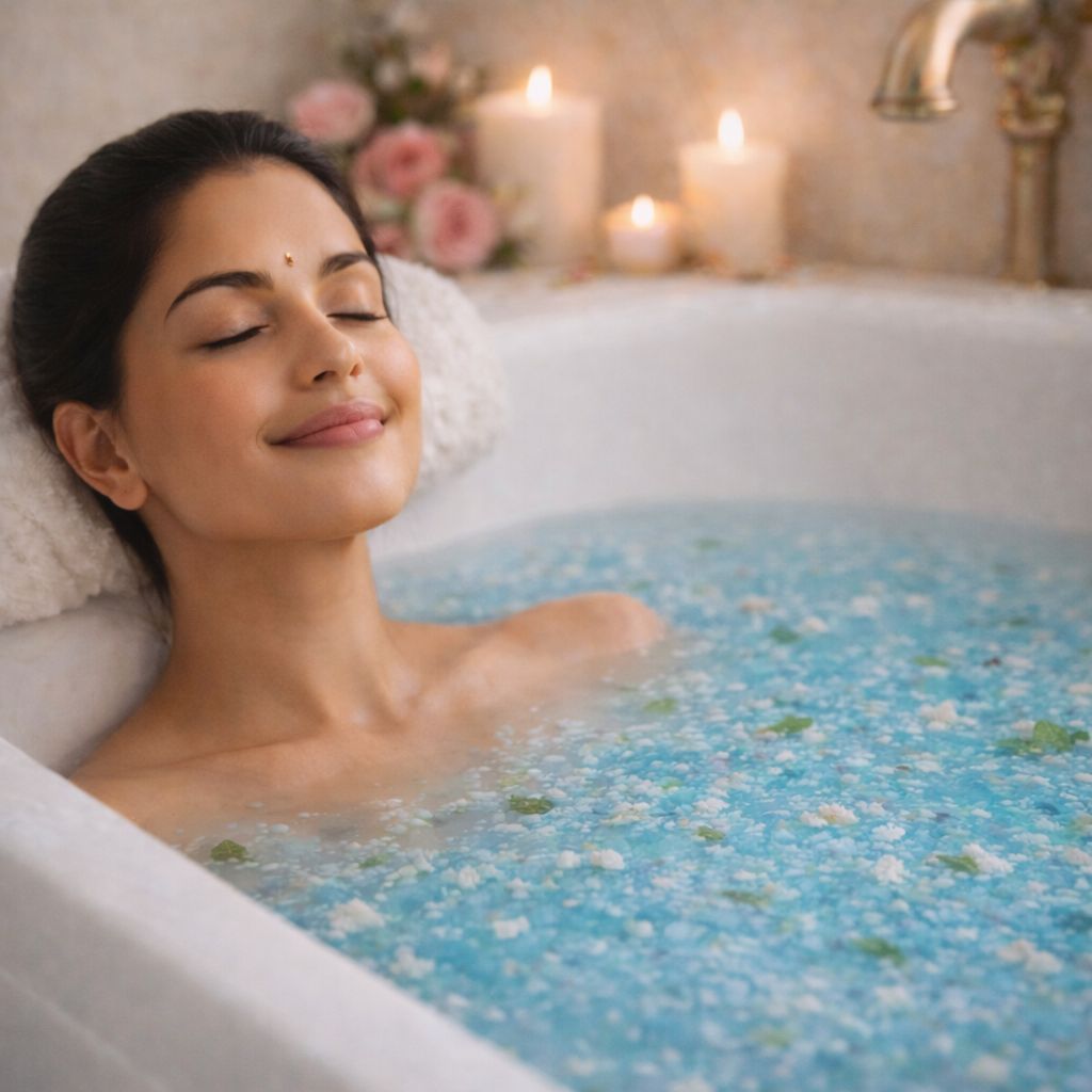 Rice & Sea Mint Bathing Salt (Ocean Sea Breeze) | Cooling & Refreshing Bath Soak