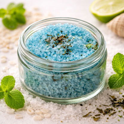 Rice & Sea Mint Bathing Salt (Ocean Sea Breeze) | Cooling & Refreshing Bath Soak