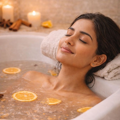 Orange & Chocolate Cinnamon Bathing Salt | Energising & Mood-Boosting Bath Soak