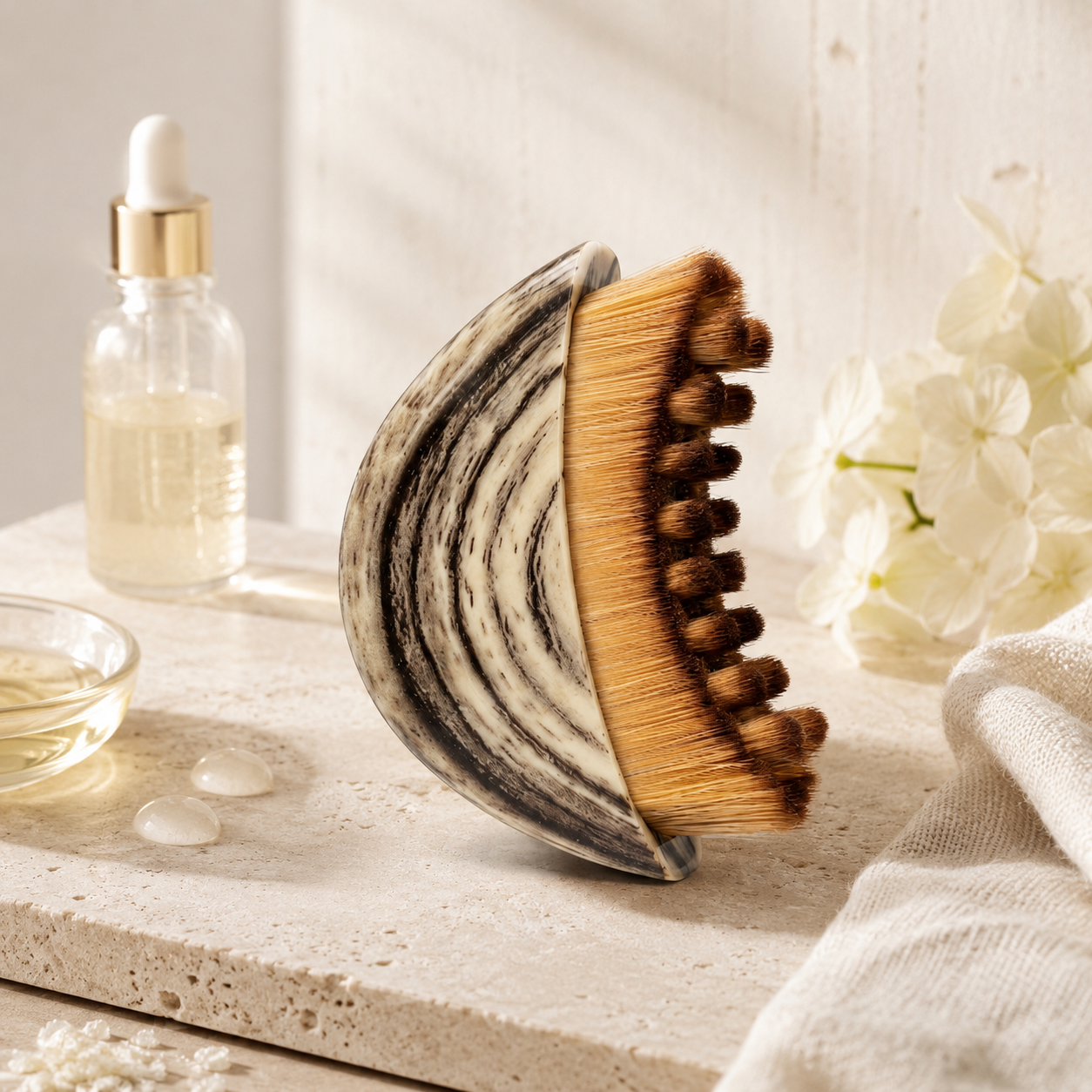 Lusso Facial Massage Brush – Depuffing & Sculpting Face Tool