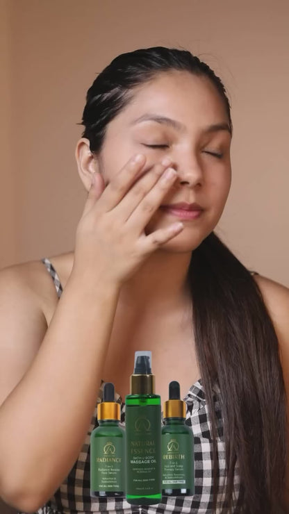 Natural Essence Ayurvedic Body Massage Oil | Non-Greasy & Rejuvenating