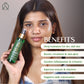 Natural Essence Ayurvedic Bath & Body Massage Oil & Kansa Wand Set | Hempseed, Rosehip & Moringa Oil | Detox & Radiance